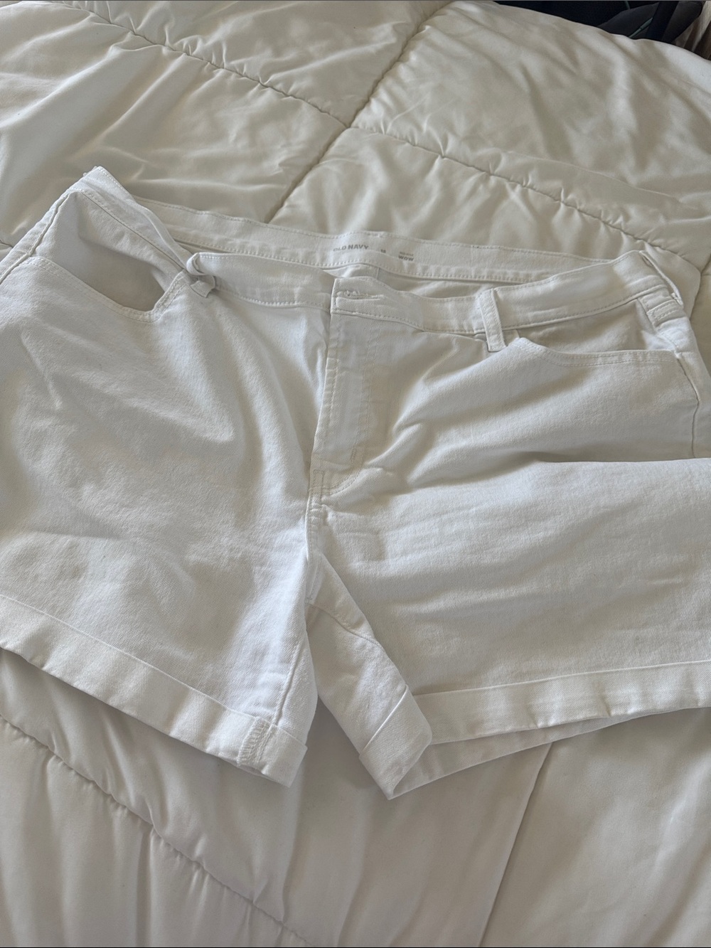 Old Navy White Denim Jean Shorts